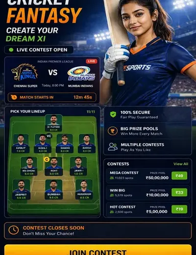 Ivi (ivi bet) fantasy cricket & matchday visual 3